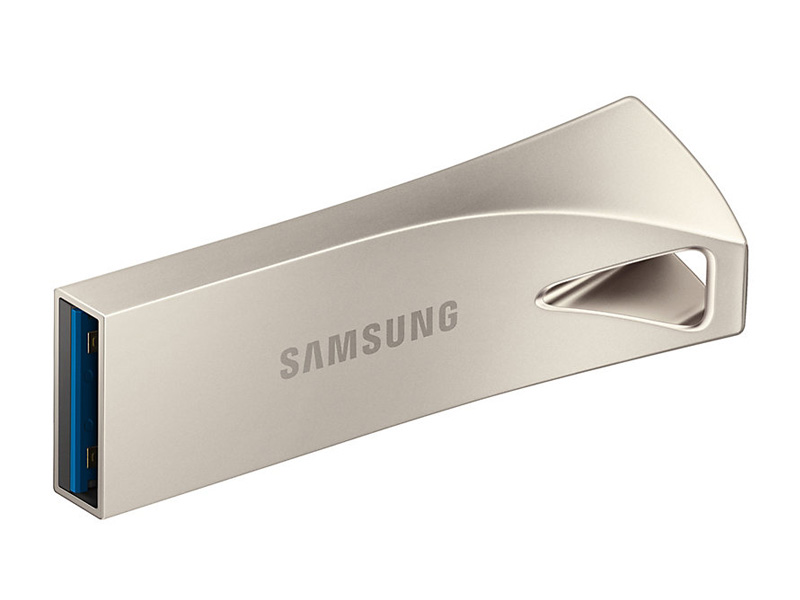 USB Flash Drive 128Gb - Samsung Bar Plus Silver MUF-128BE3/APC usb flash digma drive 2 128gb dgfum128a20sr