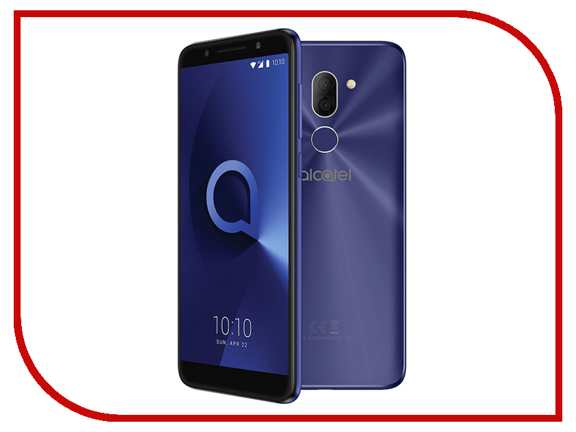 

Сотовый телефон Alcatel 3X 5058I Metallic Blue, 3X 5058i