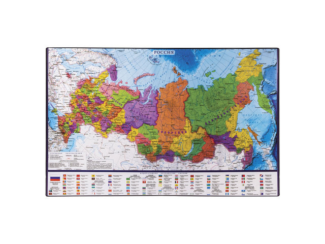 

Коврик-подкладка для письма Brauberg Карта России 380x590mm 236776, 236776