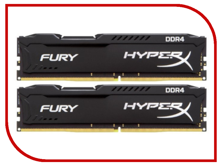 

Модуль памяти Kingston HyperX Fury Black DDR4 DIMM 3200MHz PC-25600 CL18 - 16Gb KIT (2X8Gb) HX432C18FB2K2/16, HX432C18FB2K2/16