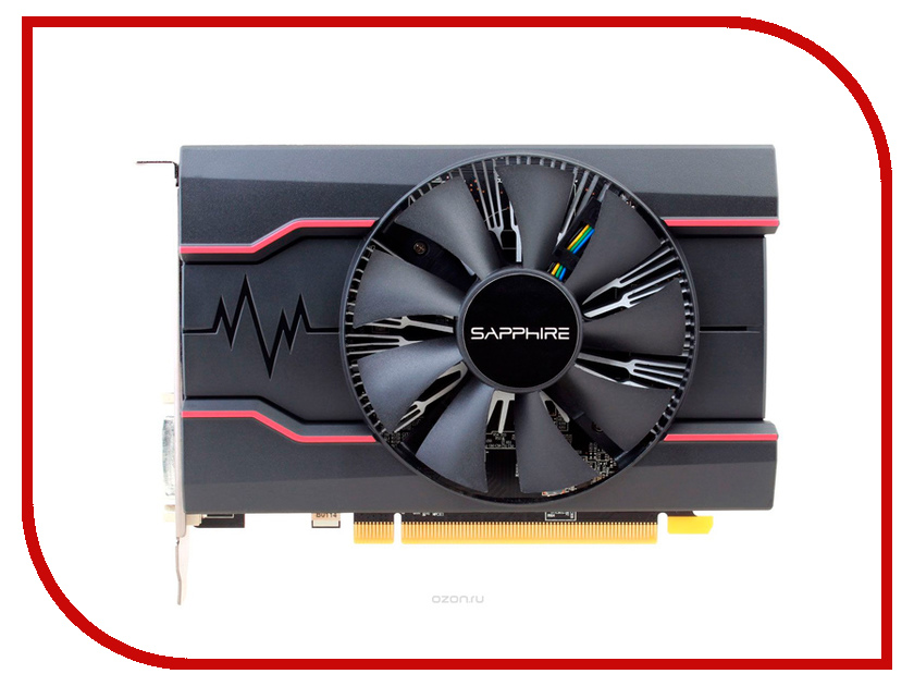 фото Видеокарта Sapphire Pulse Radeon RX 550 1206Mhz PCI-E 3.0 2048Mb 7000Mhz 128 bit DVI HDMI HDCP RX 550 2G OC 11268-03-20G