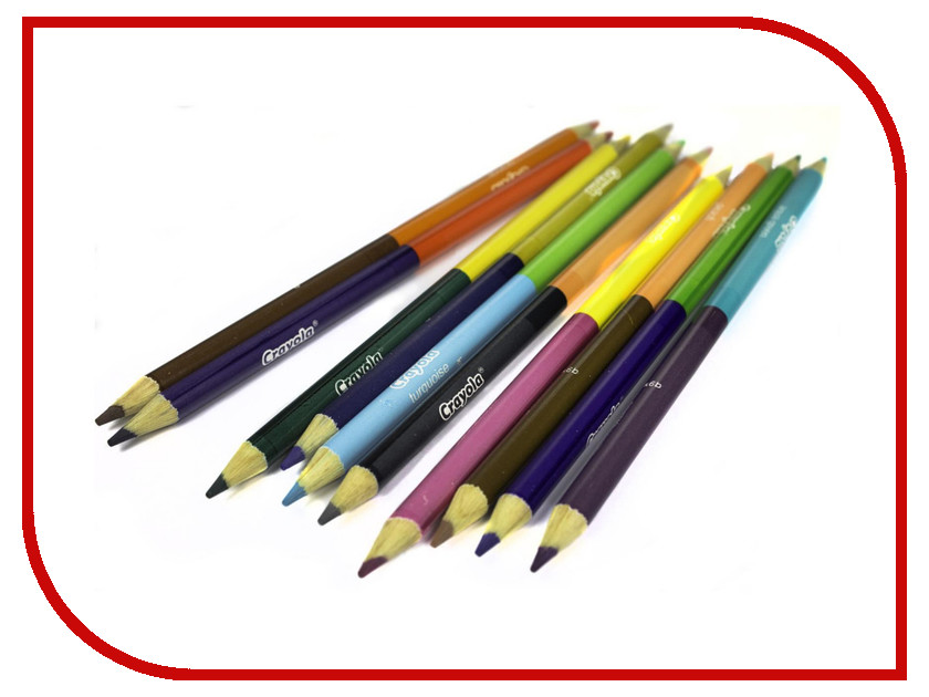 

Карандаши цветные двухсторонние Crayola 12 цветов 68-6100, 68-6100