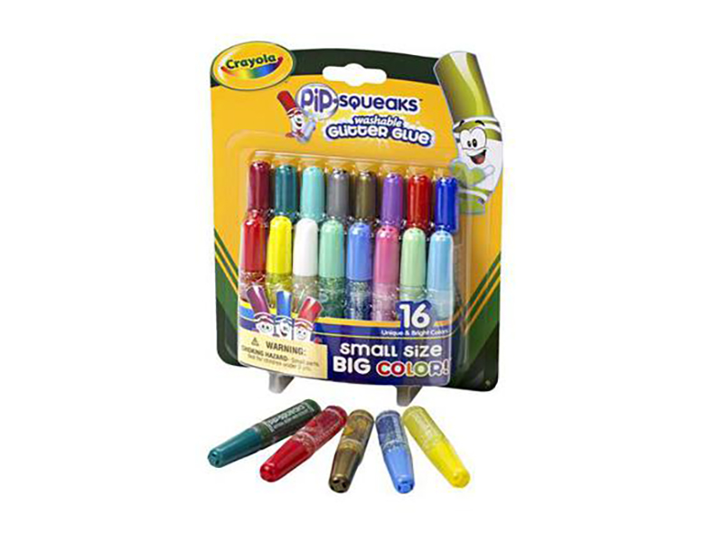 

Мини-тюбики с блестящим клеем Crayola 16шт 69-4200, 69-4200