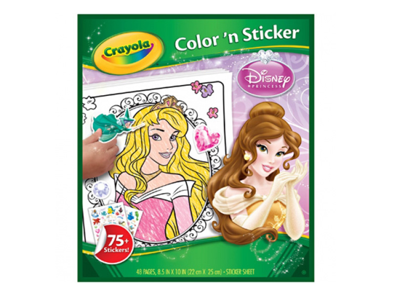 

Раскраска с наклейками Crayola Принцессы 04-0202C, Принцессы