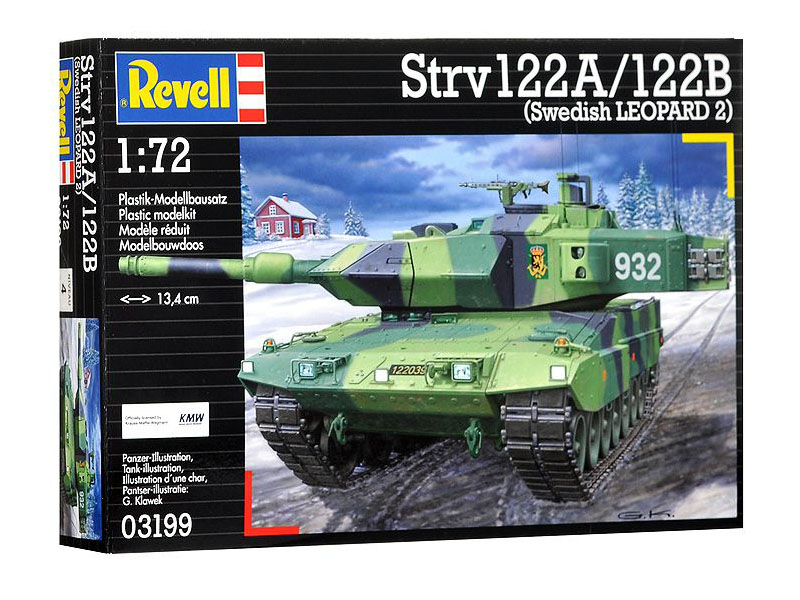 фото Сборная модель Revell Танк Stridsvagn 122A / 122B 03199R