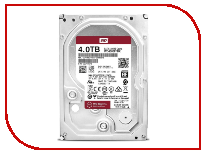 

Жесткий диск Western Digital WD Red Pro 4 TB (WD4003FFBX), WD4003FFBX