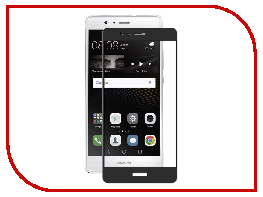 

Аксессуар Защитное стекло для Huawei P9 Lite Innovation 2D Black 11129, 11129
