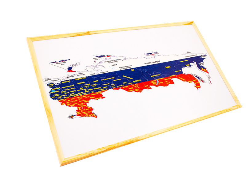 

Пазл Геомагнит Россия на доске 44x72cm 1032, Россия