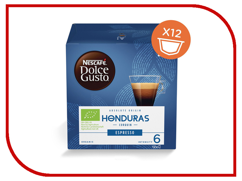 

Капсулы Nescafe Dolce Gusto Espresso Honduras 12шт 12355991, Espresso Honduras