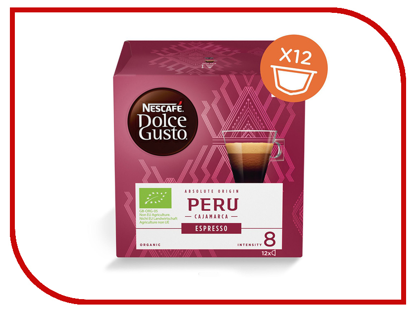 

Капсулы Nescafe Dolce Gusto Espresso Peru 12шт 12355945, Espresso Peru