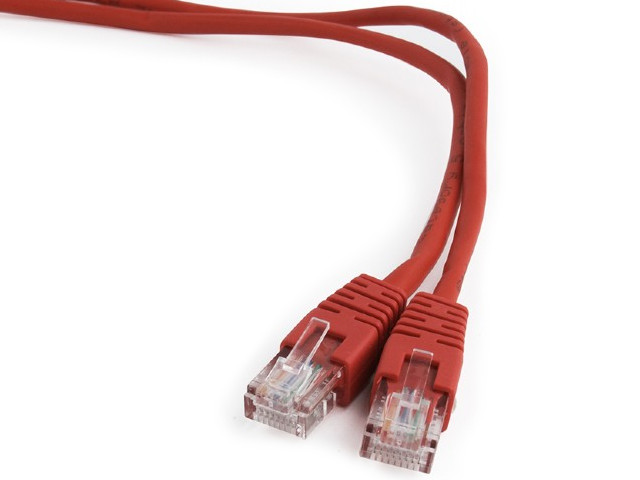 Сетевой кабель Gembird Cablexpert UTP cat.5e 1.5m Red PP12-1.5M/R