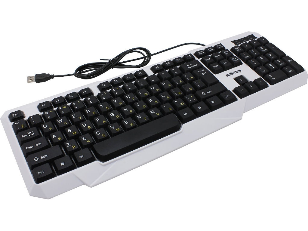 Клавиатура SmartBuy RUSH 333 White-Black SBK-333U-WK