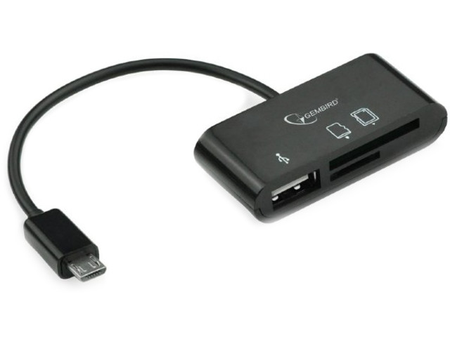 

Карт-ридер Gembird OTG 0.12m UHB-OTG-01, UHB-OTG-01
