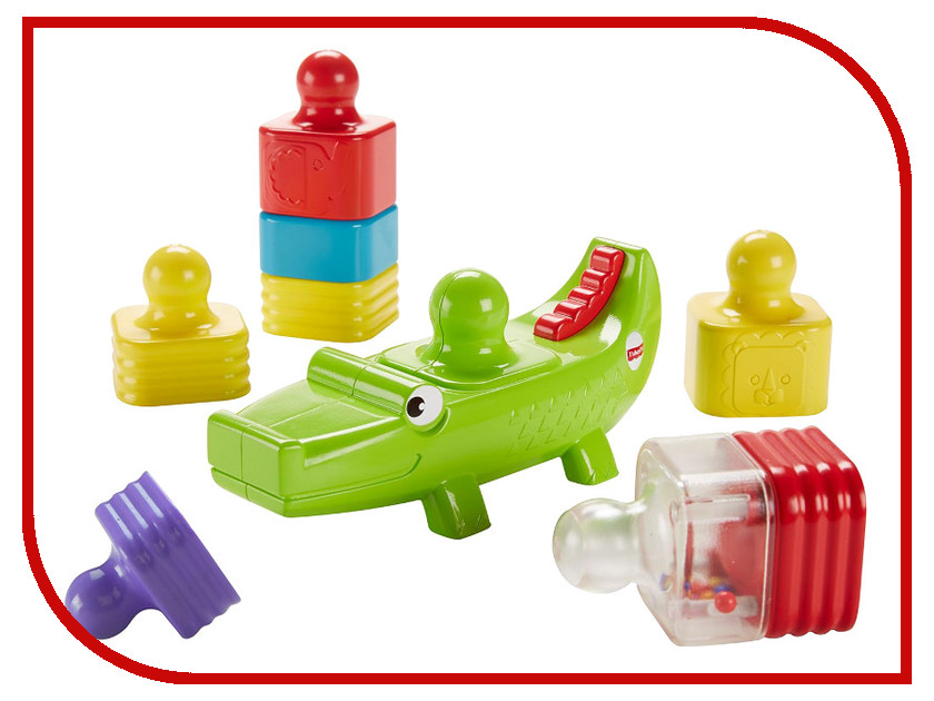 

Пирамида Mattel Fisher-Price Веселый крокодил DRG34, Веселый крокодил DRG34