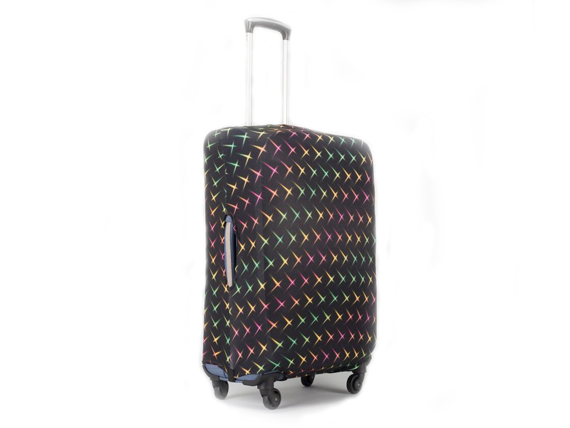 фото Чехол для чемодана сима-ленд блики размер 20 black-color 2826003