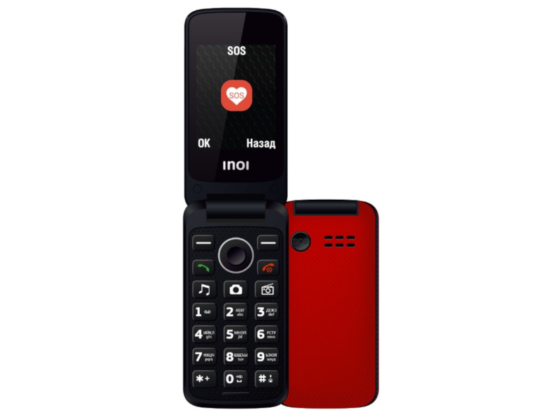 Сотовый телефон Inoi 247B Red мобильный телефон inoi 247b gold отличное состояние