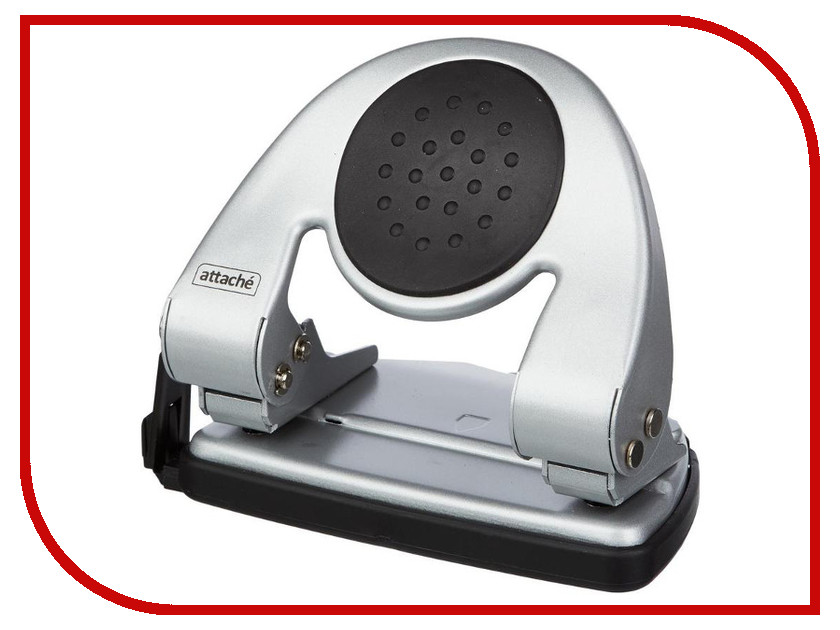 

Дырокол Attache 6720 до 20л с линейкой Silver 256103, 6720