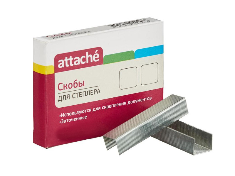 Скобы для степлера Attache №26/6 1000шт 256097