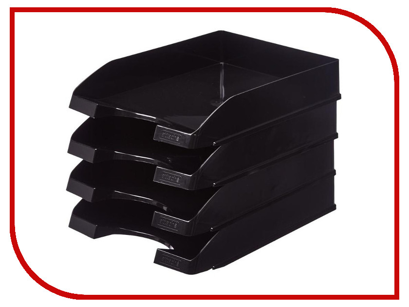 

Лоток горизонтальный Attache 4шт/уп Black 624281, 624281