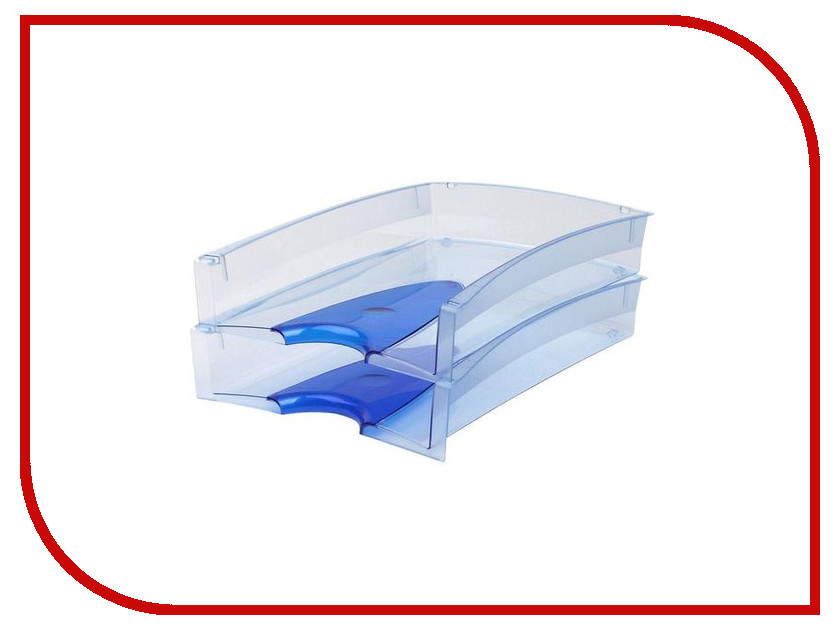 

Лоток горизонтальный Attache 2шт/уп Transparent Blue 171177, 171177