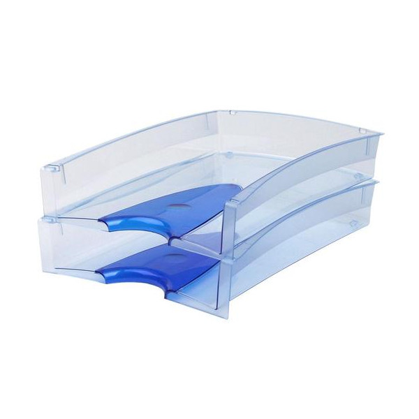 

Лоток горизонтальный Attache 2шт/уп Transparent Blue 171177, 171177