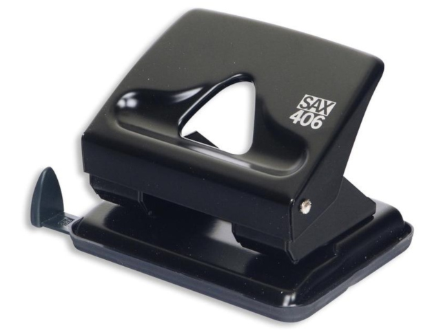 

Дырокол SAX 406 до 30л с линейкой Black 31838, 406