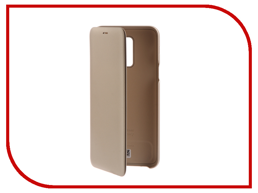 фото Аксессуар Чехол-книжка Samsung Galaxy A6 Plus 2018 Wallet Cover Gold EF-WA605CFEGRU