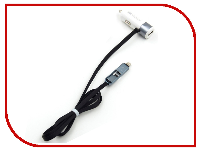 

Зарядное устройство Earldom ES-157 USB 3.4A + MicroUSB/Lightning White-Black, ES-157