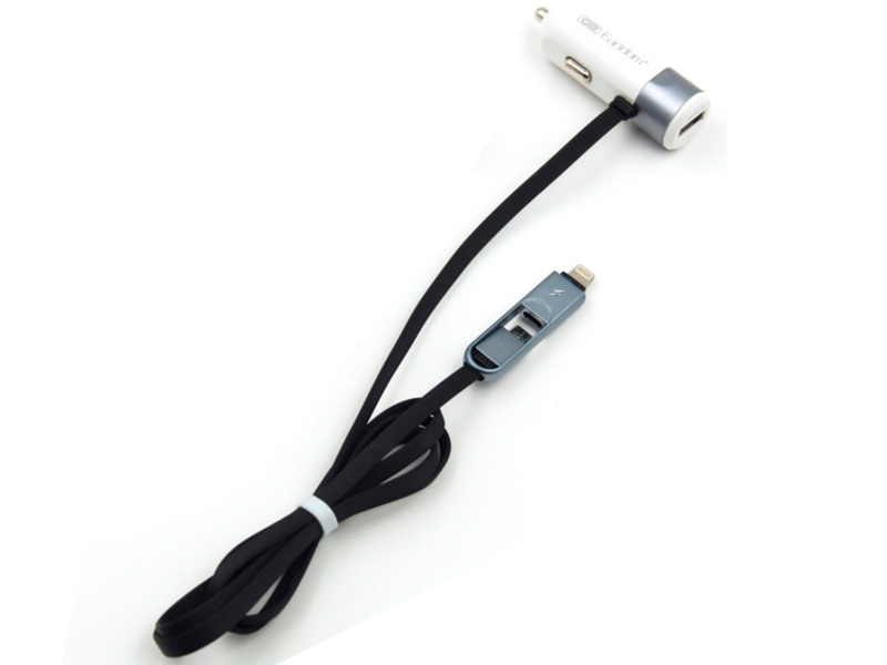 

Зарядное устройство Earldom ES-157 USB 3.4A + MicroUSB/Lightning White-Black, ES-157