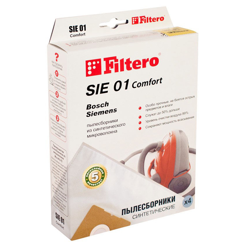 Мешки-пылесборники Filtero SIE 01 Comfort (4шт)