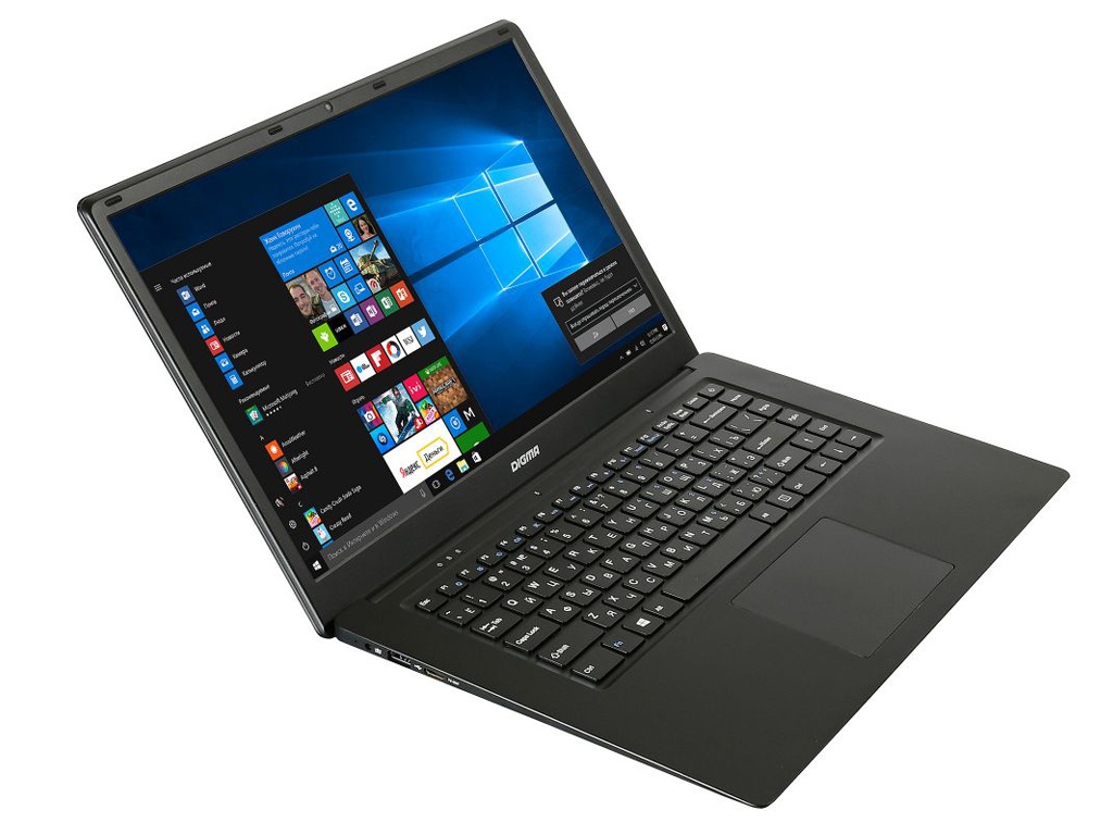 фото Ноутбук Digma CITI E603 Black (Intel Celeron N3350 1.1 GHz/4096Mb/32Gb SSD/Intel HD Graphics/Wi-Fi/Bluetooth/Cam/15.6/1920x1080/Windows 10 Home 64-bit)