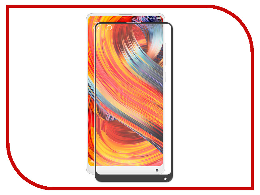 

Аксессуар Защитное стекло DF для Xiaomi Mi Mix 2S xiColor-29 Black, xiColor-29