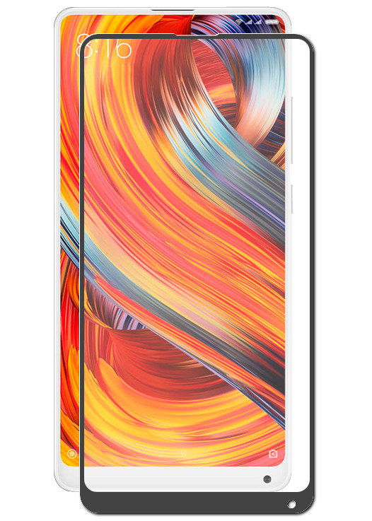 

Аксессуар Защитное стекло DF для Xiaomi Mi Mix 2S xiColor-29 Black, xiColor-29