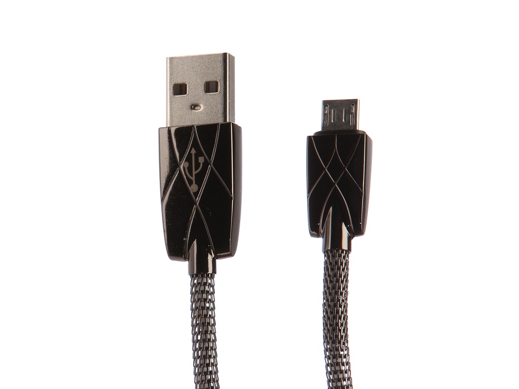 

Аксессуар DF USB – MicroUSB 1.0m aMetal-01 Black, aMetal-01