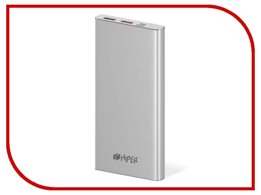 

Аккумулятор HIPER MPX10000 10000mAh Silver, MPX10000