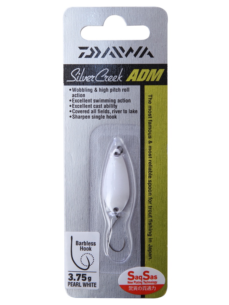 

Блесна Daiwa Silver Creek ADM 3.75g Pearl White 16533-602RU, Silver Creek ADM