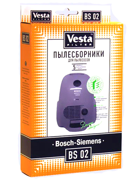 Мешки пылесборные Vesta Filter BS 02