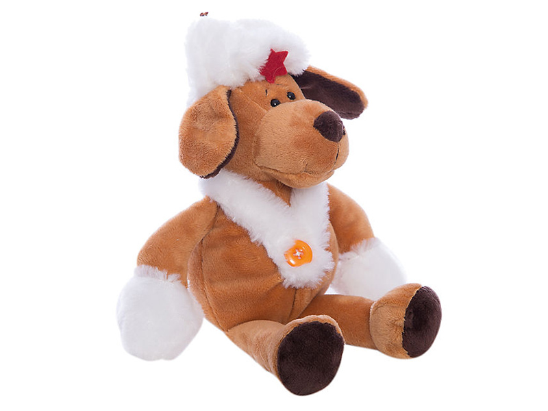 

Игрушка ABtoys Собака в белой ушанке 16cm YSL18698, Собака в белой ушанке