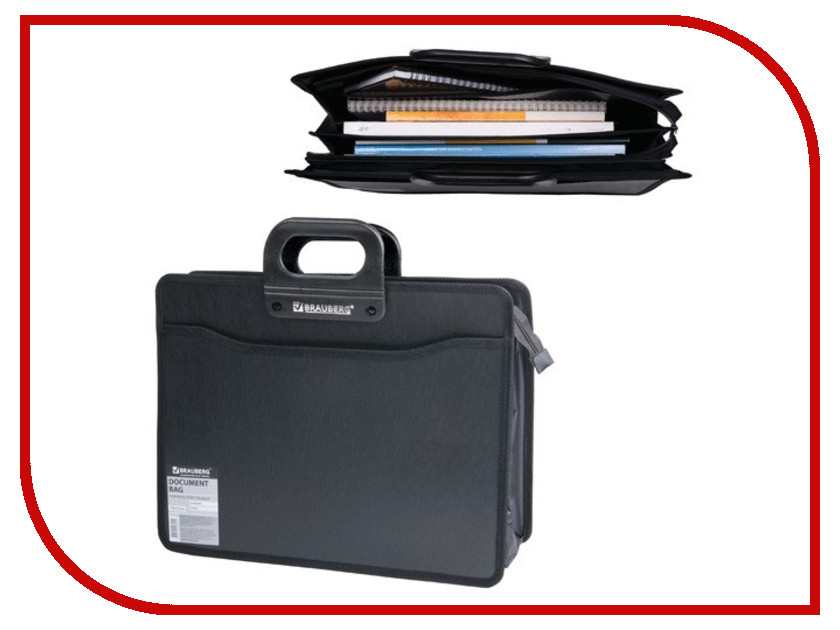 

Папка Brauberg 390x320x120mm Black 221391, 221391