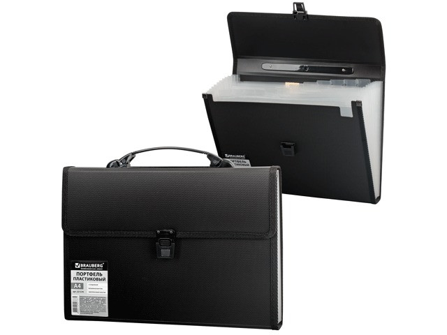 

Папка Brauberg A4 332x245x35mm Black 221378, 221378