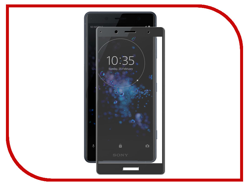 фото Аксессуар Защитное стекло Solomon для Sony Xperia XZ2 Compact Full Cover Black