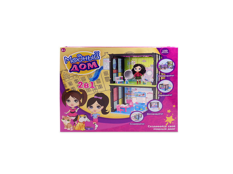 

Кукольный домик ABtoys с куклой и мебелью PT-00854, PT-00854