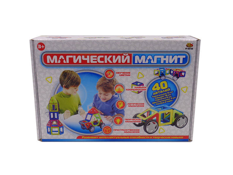 

Конструктор ABtoys Магический магнит 40 дет. PT-00748, PT-00748