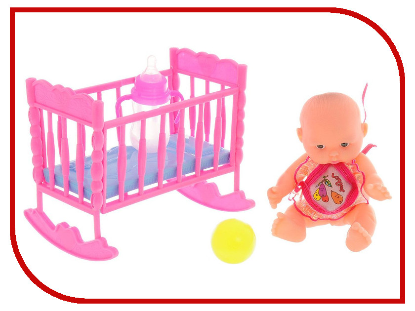 

Кукла ABtoys Мой малыш - Пупс с кроваткой PT-00515, Пупс с кроваткой