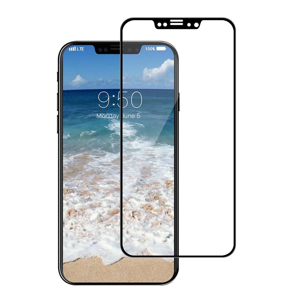 

Защитное стекло LuxCase для APPLE iPhone X 3D Black Frame Антибликовое 77938, APPLE iPhone X