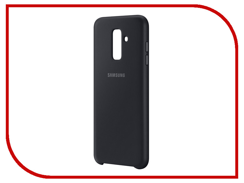 фото Аксессуар Чехол Samsung Galaxy A6+ 2018 Dual Layer Cover Black EF-PA605CBEGRU