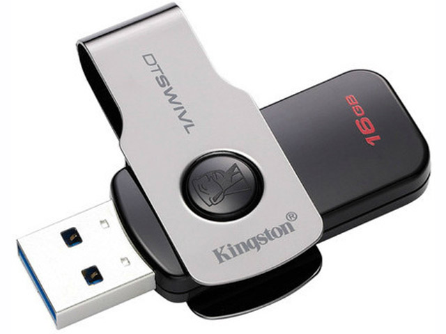 

USB Flash Drive 16Gb - Kingston DataTraveler Swivl USB 3.0 Metal DTSWIVL/16GB, DataTraveler Swivl