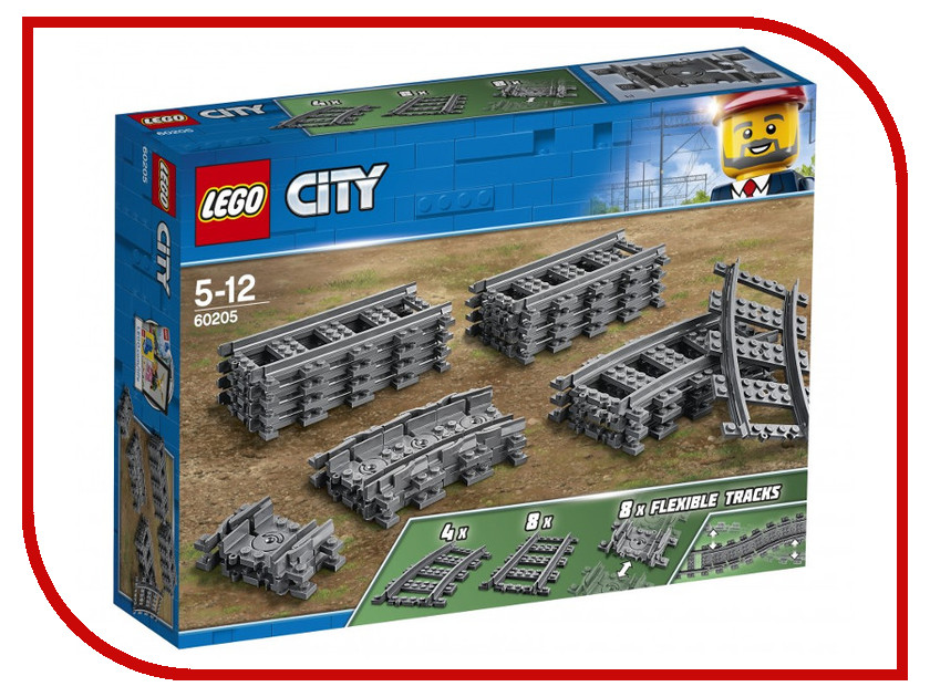 

Конструктор Lego Рельсы 60205, 60205