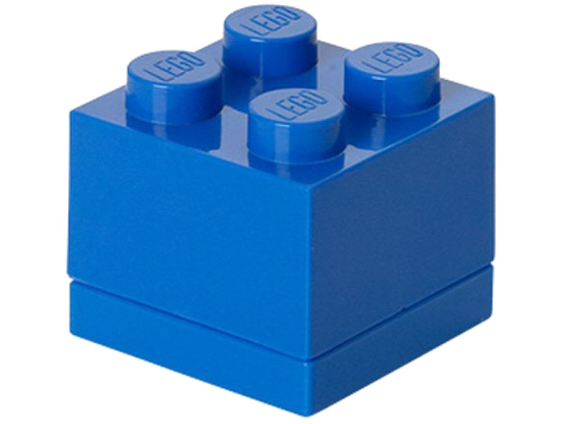 фото Пластиковый мини-кубик для хранения деталей Lego 4 Blue 40111731