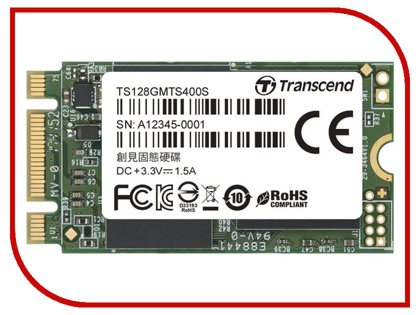 

Жесткий диск Transcend TS128GMTS400S 128Gb, MTS400